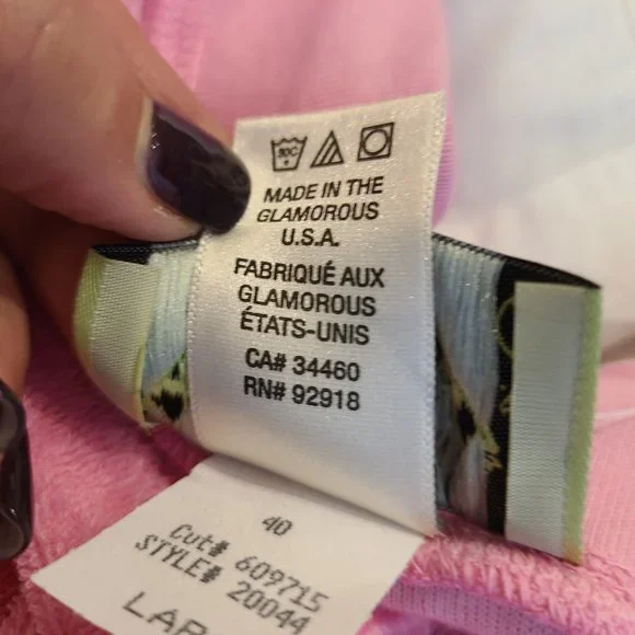 Juicy Couture Tie Dye Terry Cloth Shorts - Size Large - Picture 10 of 11